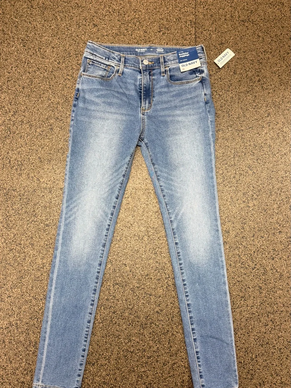 Old Navy Girl Light Wash Jeggings - Faded Blue